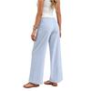 Ladies' Fashionable Casual Striped Wide Leg Pants