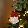 1 Piece of Christmas Decoration Santa Claus Christmas Tree Small Pendant Hand-woven Creative Ornaments Background Wall Decoration Pendant