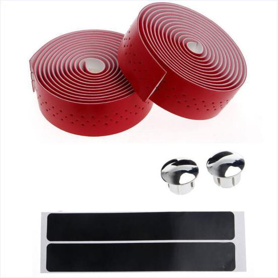 2Pcs Fixed Gear Bike Road Bicycle Handlebar Porous Straps Bands Cycling Supplies