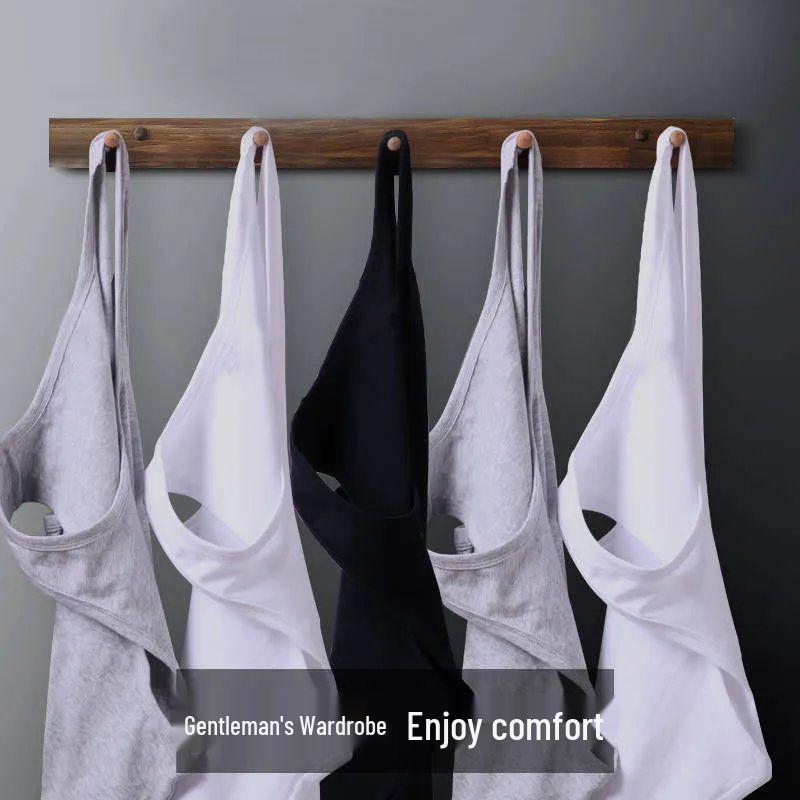 Pánská přiléhavá bezrukávová vesta s kulatým výstřihem - Prodyšná, elastická, jednobarevná letní sportovní vesta