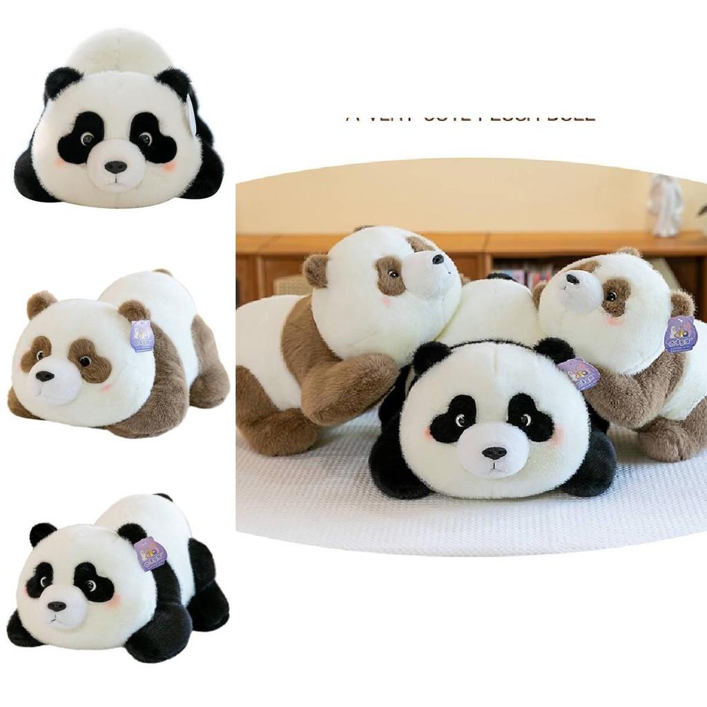 Entzückendes Plüsch-Pandakissen Realistisches Stofftier Spielzeug Weiches Kuscheltier Geschenk für Kinder