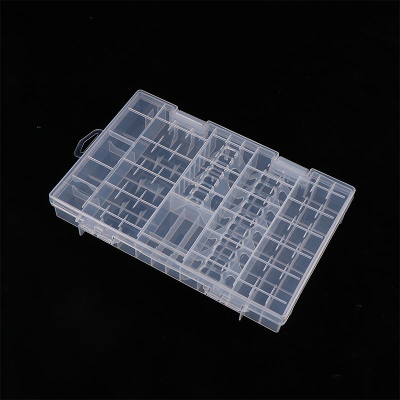Hard Plastic Anti Impact Wear Resistant Storage Box Battery Case Practical Organizer Clear Inner Compartment Holder