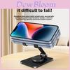 Universal Metal Phone Holder With 360 Degree Rotation And Foldable Design For Ipad And Gaming Use
