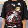 Unisex, Maglietta Anime Fullmetal, Cancello dell'Alchimia Alphonse Elric Edward FMA REGALO Maglietta Anime Alchemist Brotherhood T-shirt, Maglietta Manga Homunculus