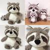 Adorable Big Tail Gray Raccoon Plush Doll Soft Stuffed Animal For Childrens Gift