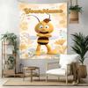 Biene Maja Custom Your Name Wall Decor Tapestry Art For Pet Memorial Birthdaywedding Party Backdrop Family Gift