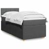 Maison Exclusive - Lattenrost und Matratze Dunkelgrau 90x190 cm Stoff