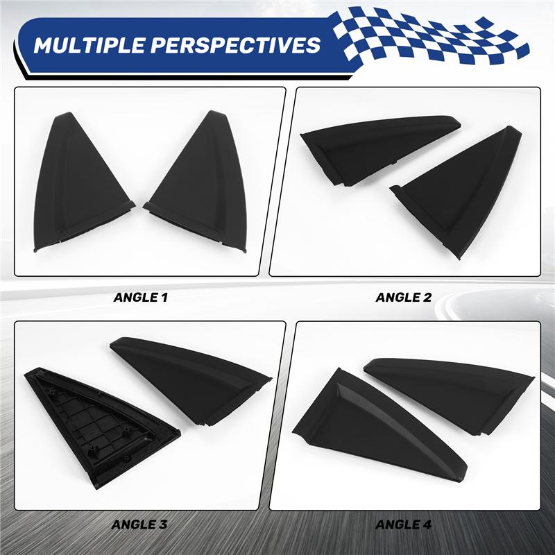 For Kia Sportage 2006-2009 2010 Rear Window Cover Kits Side Door Triple-Cornered Pillar Trim Protector Accessories-A87Q