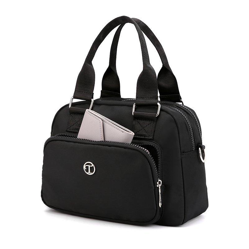 TS JYL Laptop bag,Women Crossbody Bag Ins Style Nylon Waterproof Underarm Small Square