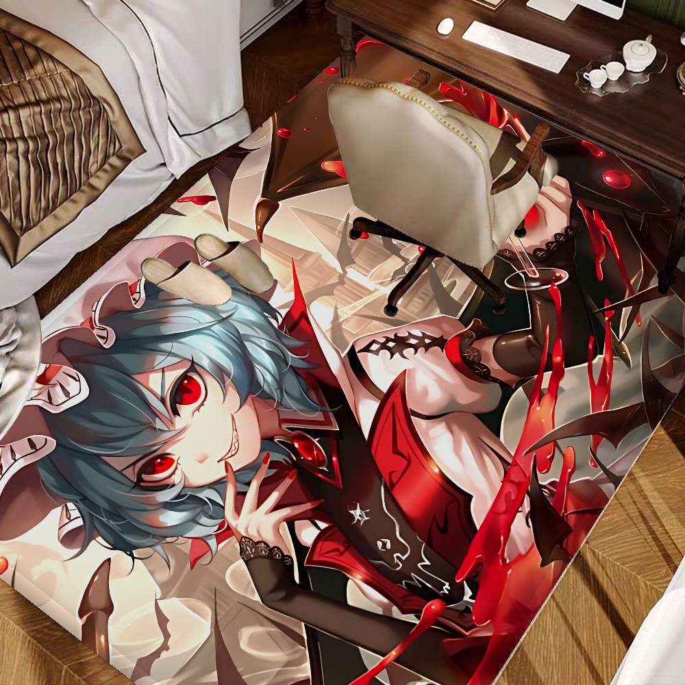 Classic T-Touhou P-Project Game Door Mat Kids Room Bedroom Decoration Balcony Anti-Slip Doormat Living Room Doormat Area Rug