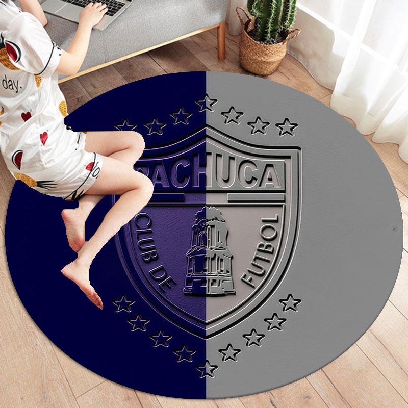 C.F. Pachuca Round Area Rug,Carpet Rug for Living Room Bedroom Sofa Playroom Decor,Non-slip Floor Mat