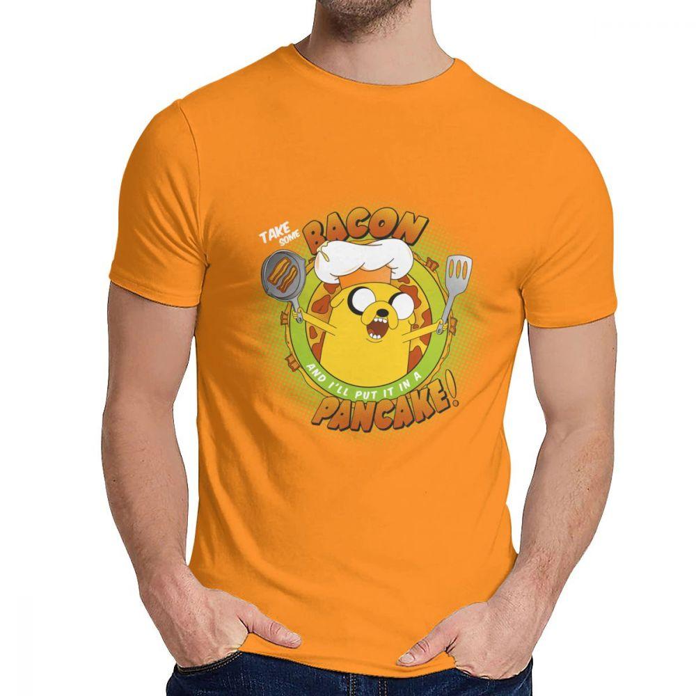 Anime Bacon Pancake Song Tee Shirt Casual O Neck Popular Man S Retro Great Classic S