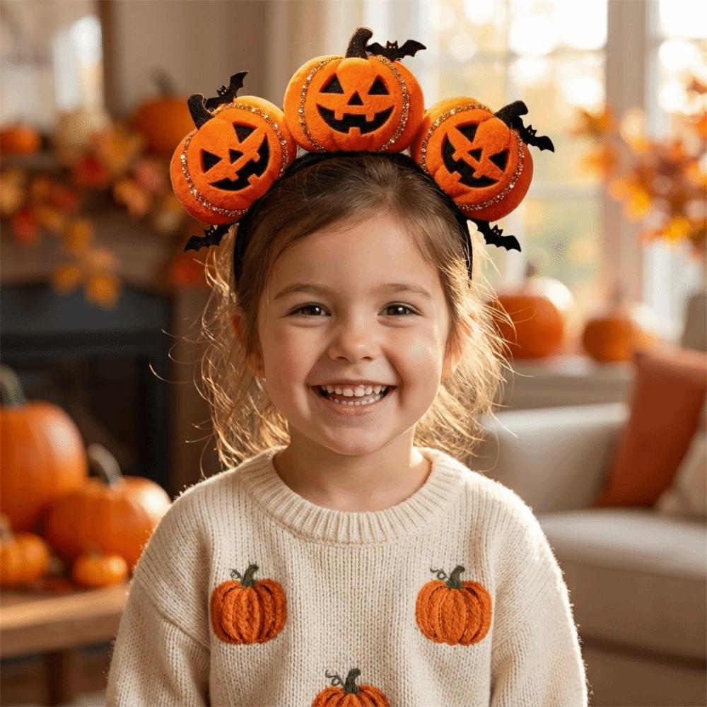 Dressing Up Props Halloween Headwear Creative Cartoon Hair Hoop Pumpkin Headband Costume Party