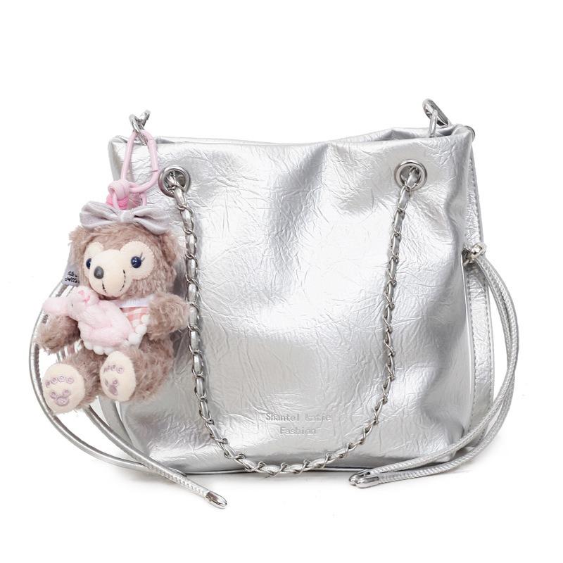 Simple Texture Chain Bucket Bag Women's New Niche Versatile Messenger Bag Fashionable Commuter Armpit Bag