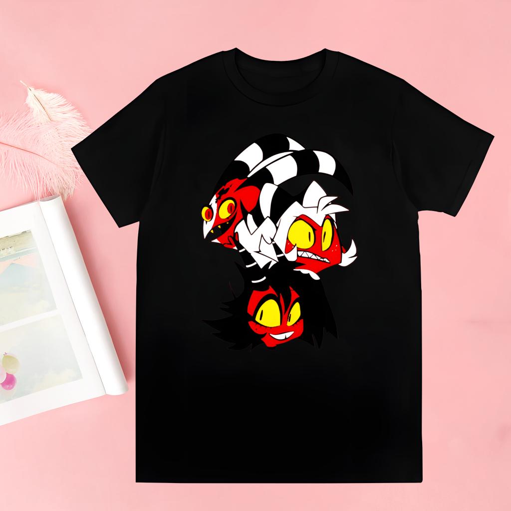 Cartoons Helluva Boss T-Shirt Men Unisex Anime Cartoon Design Men Tee Shirt Homme Summer Tops Short Sleeve Vintage Style