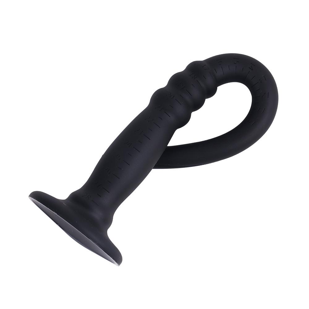 Liquid Silicone Soft SM Anal Plug Long Whip Sex Toy for Mother and Child Anal Plugs
