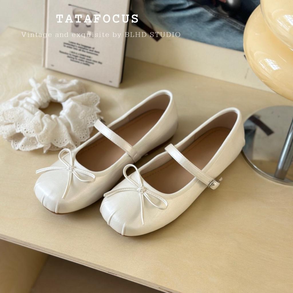 Ballet single shoes girl 2025 new summer Korean version French retro gentle fairy casual flat Mary Jane shoes