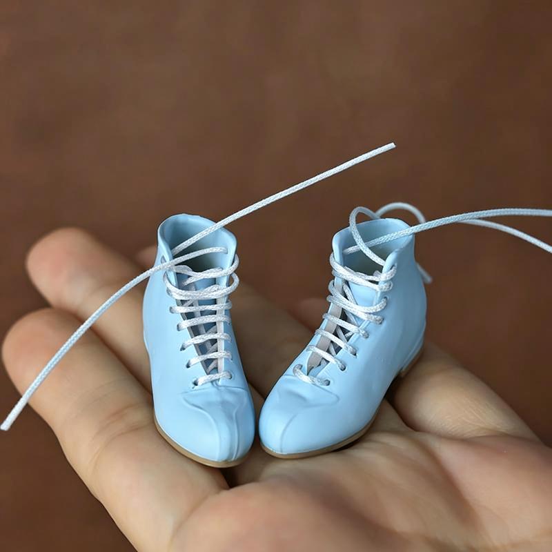 1 Pereche 4*1.5Cm Ob22/Ob24 Pantofi din Piele pentru Păpușă Accesorii de Îmbrăcat 1/6 Licca Pantofi din Piele