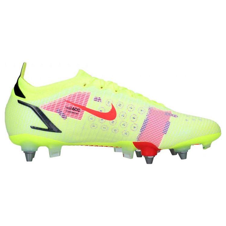 Nike Mercurial Vapor 14 Elite SG Pro Motivation Pack Men Sneakers Yellow Volt Bright-Crimson DD3687-761