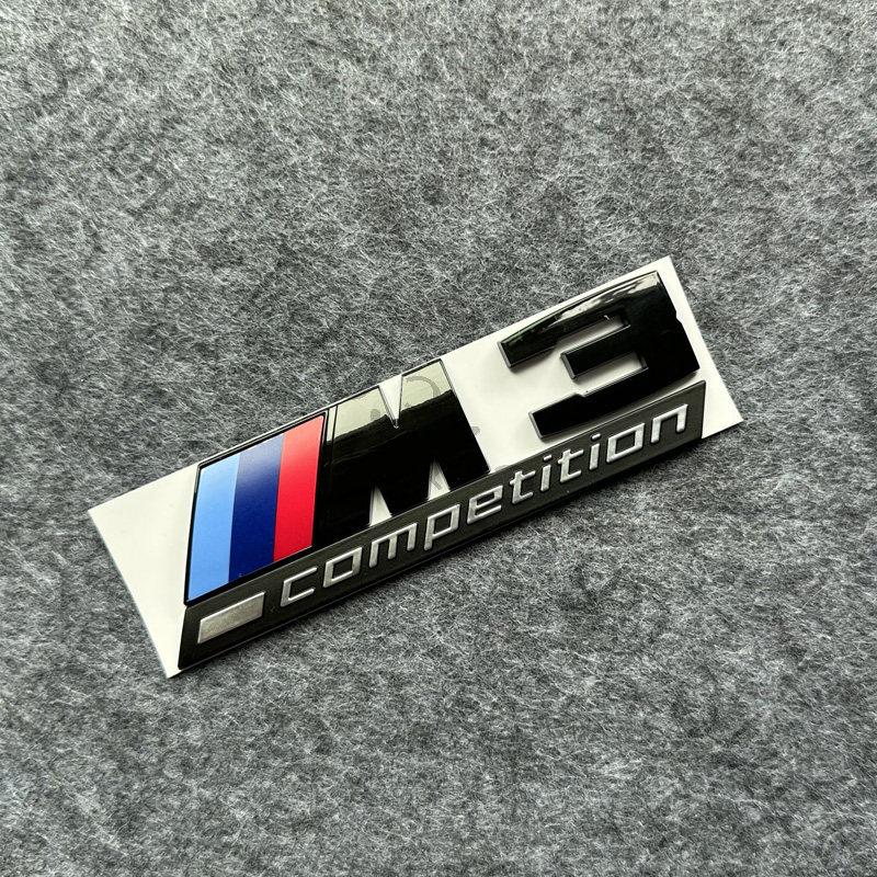 3D ABS Car Letters Logo Badge Sport Stickers Car Rear Trunk Emblem For BMW X1 X2 X3 X4 X5 X6 X7 M1 M2 M3 M4 M5 M6 M7 Competition