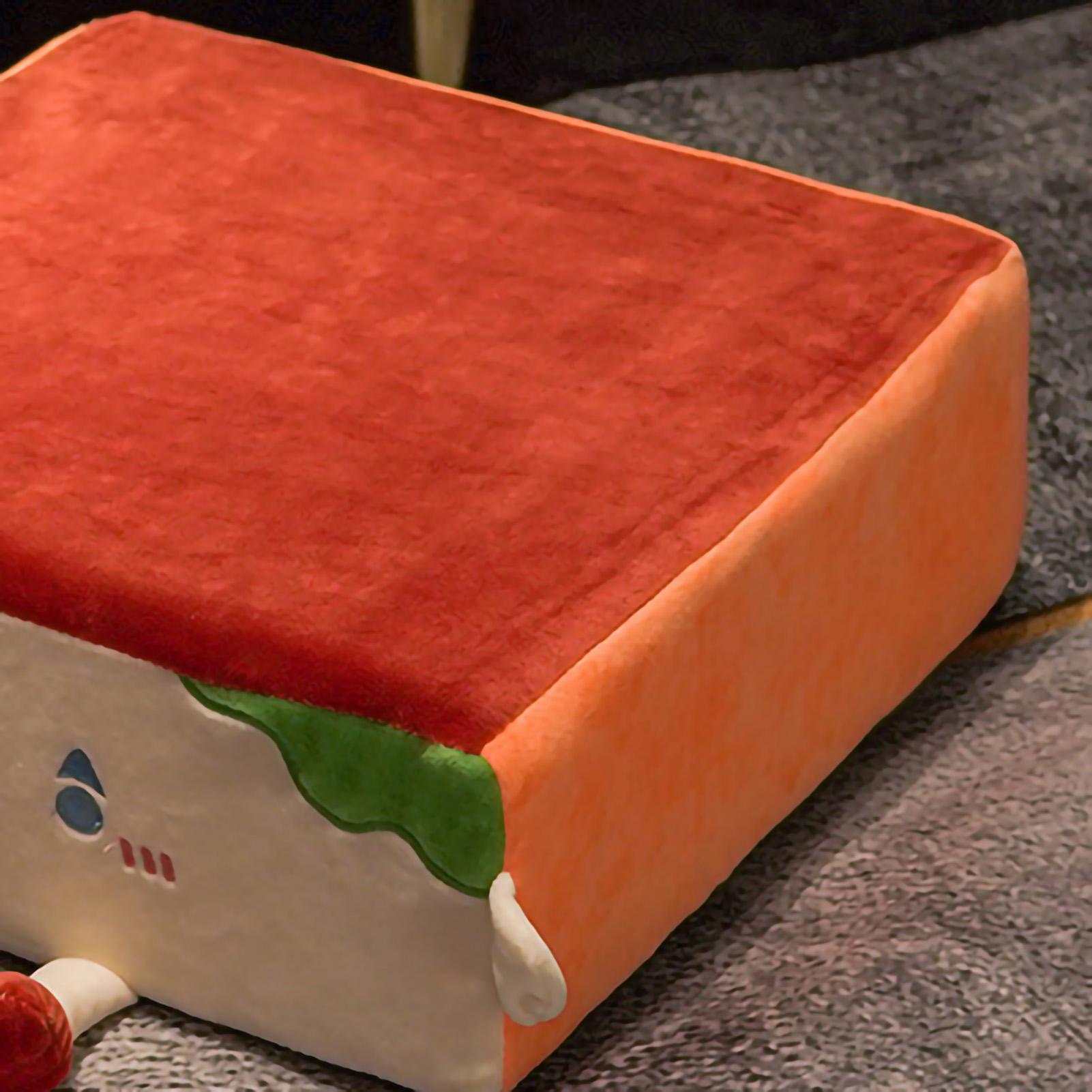 

Seats Cushion Cute Cartoon Shape Anti Slip Detachable Zipper Design Floor Cushion Thickened Seats Cushion Plush Wine