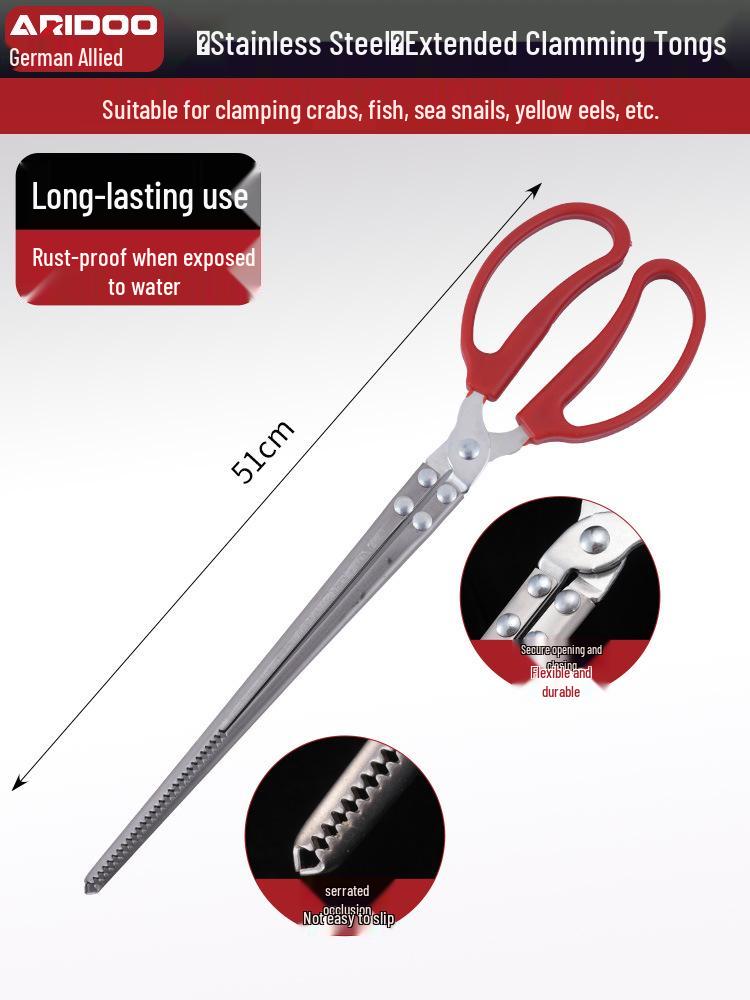 Tide-Chasing Tool Kit: Children's and Adults' Seaside Sand and Clam Digging Set with Shovel and Clips