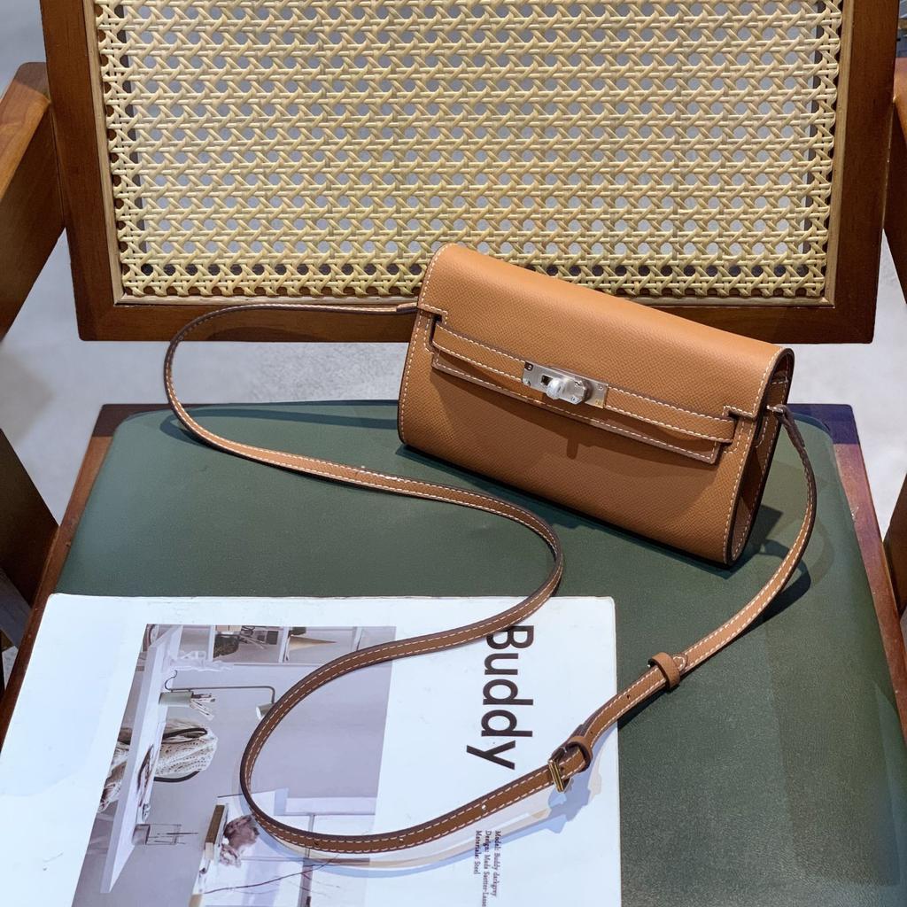 New Palm Pattern Kelly Bag Retro Messenger Bag Fashion Shoulder Bag Hand Wallet Mobile Phone Bag Women
