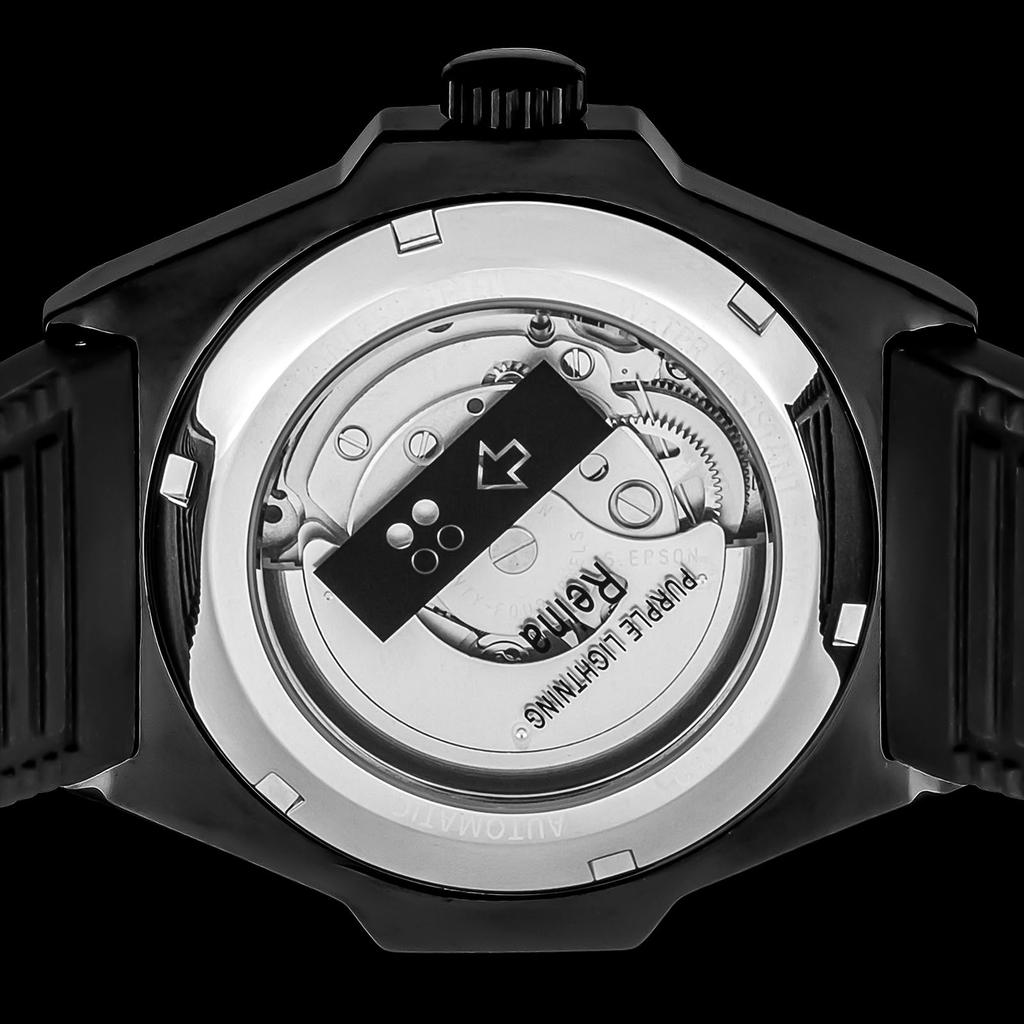 Tekken Collaboration Reina Watch Automatic 5 ATM Water Resistant Mineral Glass Purple Dial [AngelClover] TE44BKZ-RE Men's [Authentic]