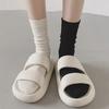 Spring & Summer Women's Lolita Cotton Socks - Japanese Sweet Style, Thin Mid-Tube, Solid Colors
