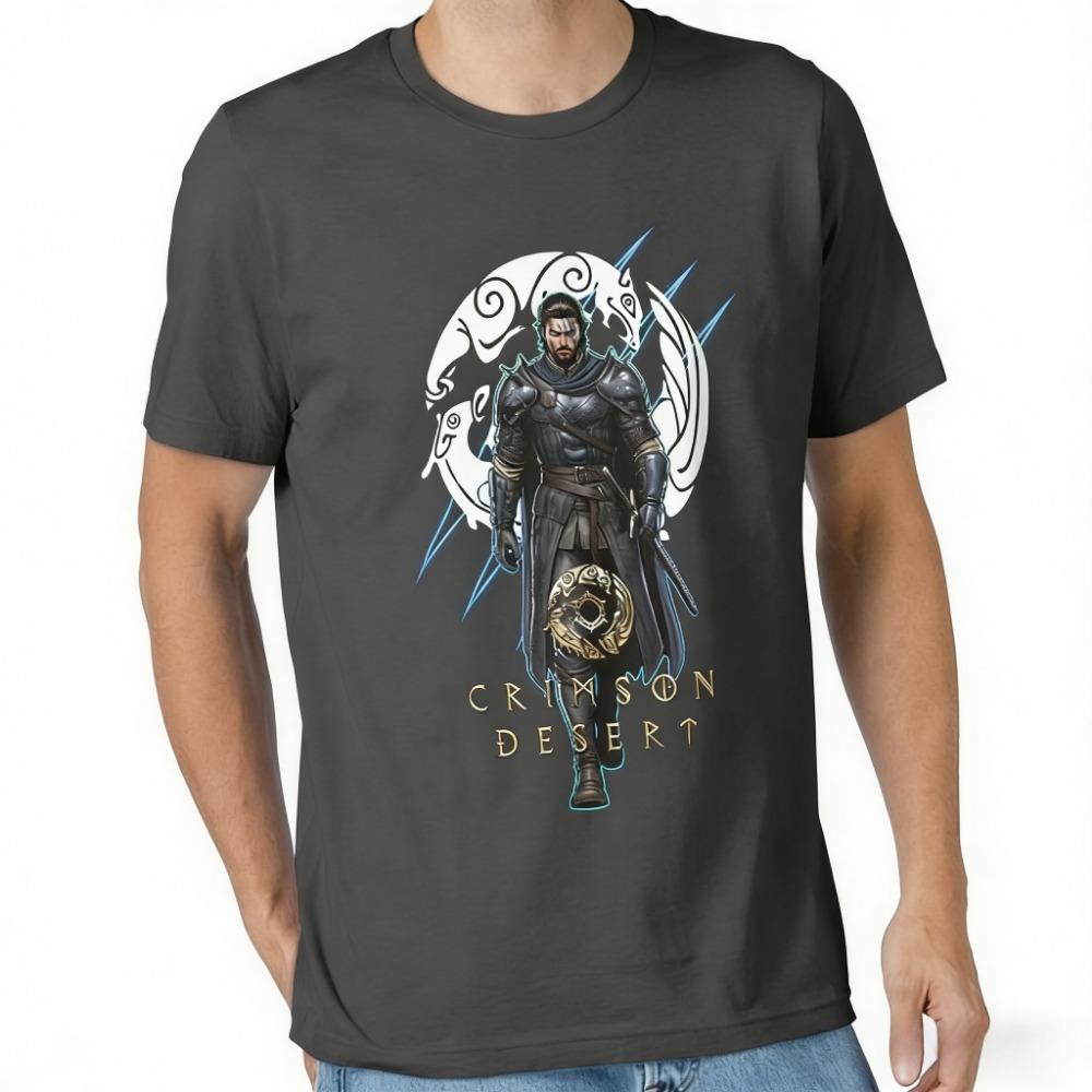 New Crimson Desert Open World Games Men's 100_ Cotton T-Shirt Oversized Graphic Tee Unisex Casual Chic