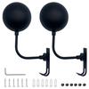 Shymie Helmet Helmet Motorcycle Helmet Storage with Set of 2 Hanger, Wall-Mounted Stand, Rack, Stand, 180-Degree Rotation, Hooks,