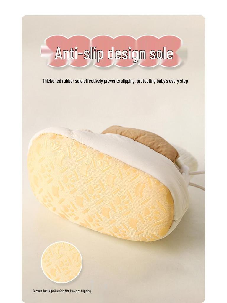 Cozy Winter Baby Shoes: Thickened Non-Slip Soft Sole Socks for Toddlers