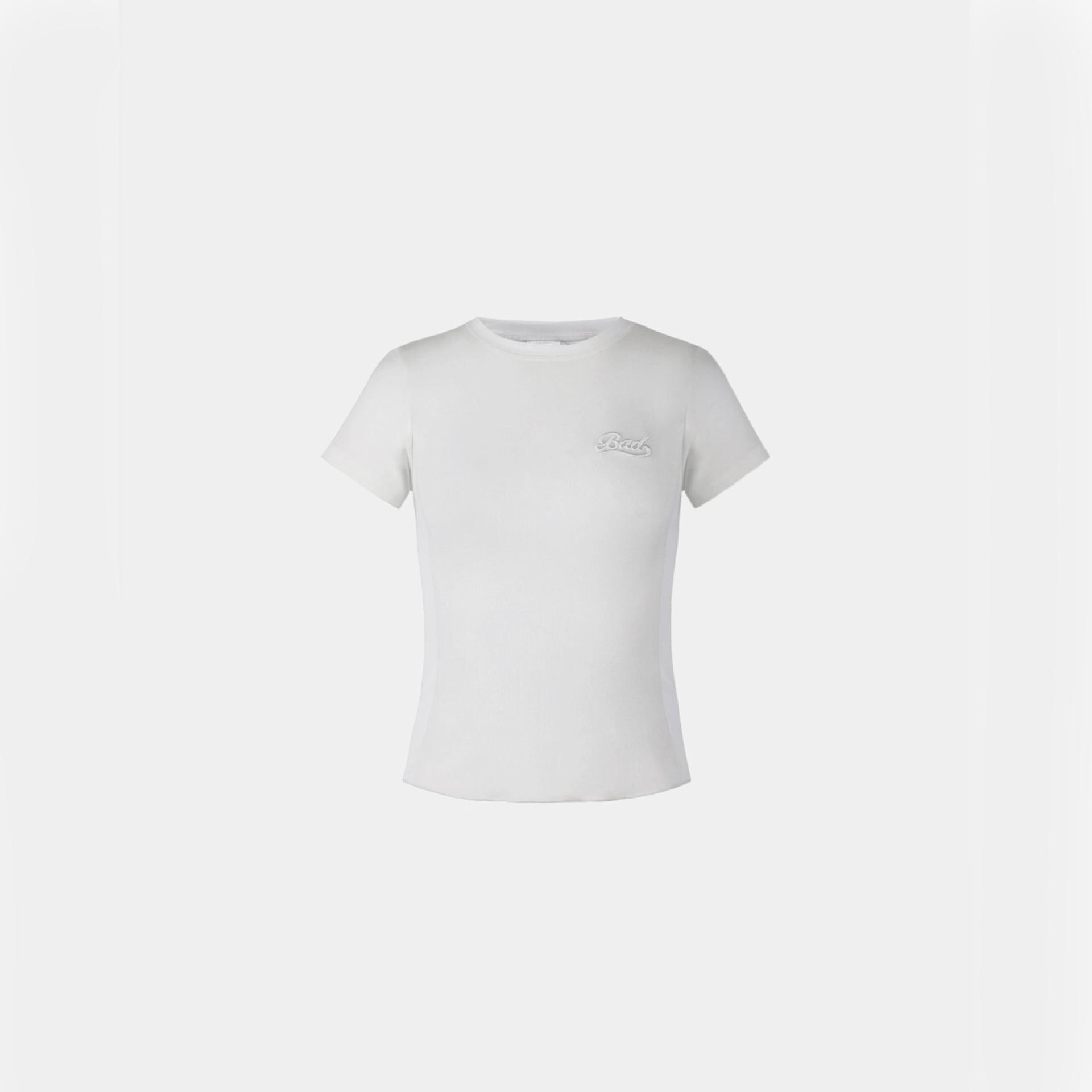 

American Spicy Girl Korean Badblood BCAC Sexy Sheer Slim Short-Sleeved T-Shirt for Women Small белый