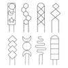 Plant StemClimbing Rack Plant Trellis Garden Support Stake Stand Vine Growth Flower Rattan-Climbing Rack Garden Supplies