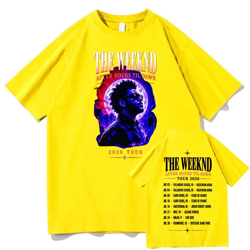 The Weeknd After Hours Til Dawn Merch T Shirt Unisex Unisex Casual Short Sleeve Tee Shirt Unisex Fashion Aesthetic Trend Y2K Tshirt