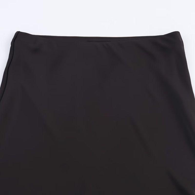 Kaslead New Arrival Women's Clothing Fashion Style Fashion Lace Silk Satin Texture Midi Dress 4391538