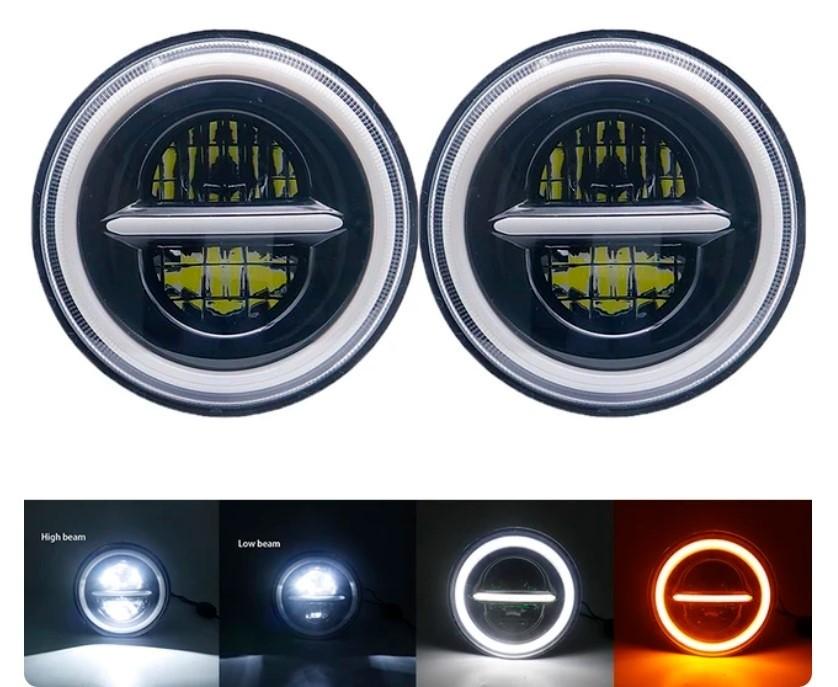 1 Stück Frontleuchte 7" Voll-LED Q, 12V Off-Road