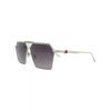 Philipp Plein Metal Sunglasses Aviator Frame Palladium Palladium Smoke