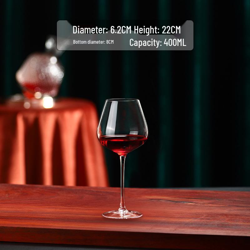 Роскошный набор бокалов для бургундского вина: Хрустальный декантер и бокалы для винограда