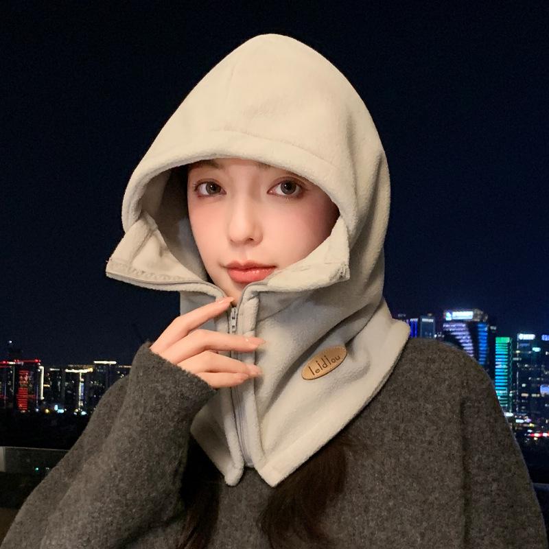 Women's Winter Outdoor Windproof Cycling Hat & Scarf Combo - Thick, Warm, Lei Feng Style