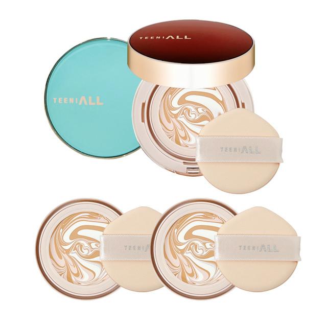 TEENIALL Creamy Cover Pact (1 main product + 2 refills) No. 21 + 2 refills