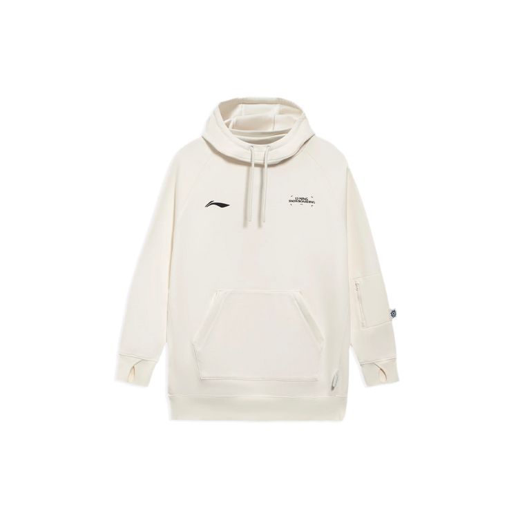 

Свободный пуловер с капюшоном Li-Ning Ski Series с логотипом, топы унисекс Off-White AWDRF08-1 S
