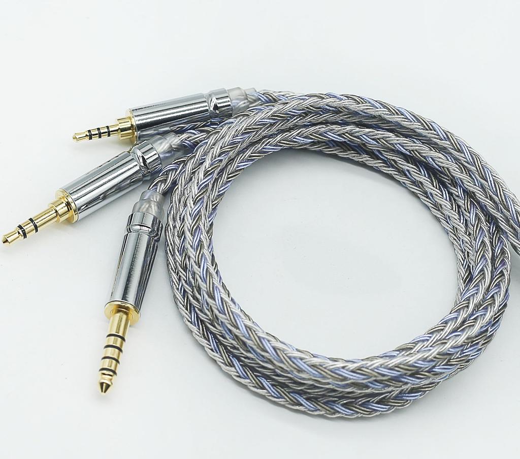 QDC Earphone Upgrade QDC Earphone Replacement Cable [JSHiFi-Warrior] 4.4mm Re-Cable, 16-Core Silver-Plated Cable, 4.4mm Cable, (QDC 4.4mm)