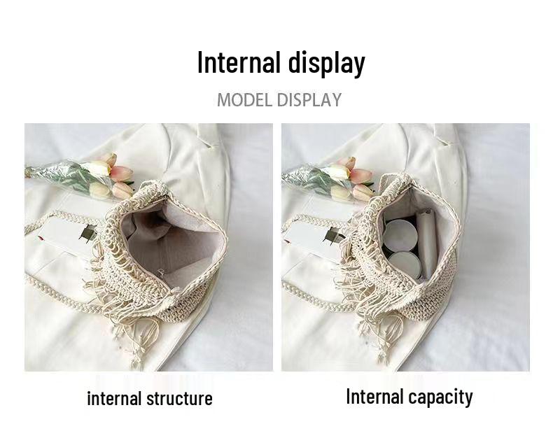 Bohemian Tassel Crossbody Beach Bag for Women