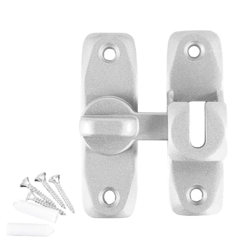 

Universal Bathroom Door Lock Latches For Motorhome Campers Boat And Home Trailer Yacht House With 180 And 90 Degree Compatibility серебряный