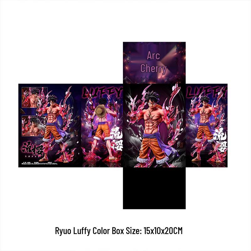 PVC Premium One Piece Luffy Figure - Sky Painting Flowing Sakura Edition