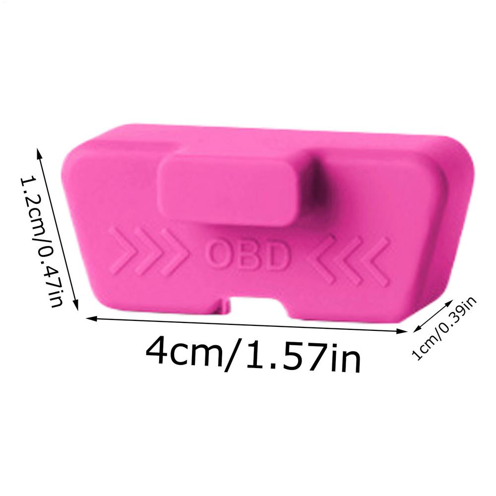Universal car silicone OBD diagnostic waterproof OBD interface protective cover accessories OBD Port Anti Theft Device for Auto