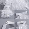 Lace Jabot Collar Victorian Theme Party Neckwear Cosplay Accessory Collar for Halloween Teaparty Dressingup Neckpiece