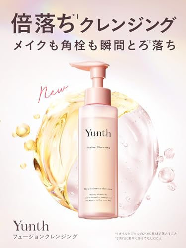 Yunth Fusion Cleansing, 120ml, Formulated with 92% Beauty Ingredients, Makeup Remover, Oil Gel, Pore Cleansing, Blackhead Removal, Hyaluronic Acid, an