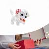 Electric Plush Dog Toy Cute Soft Hat for Festival Holiday Girls Boys White